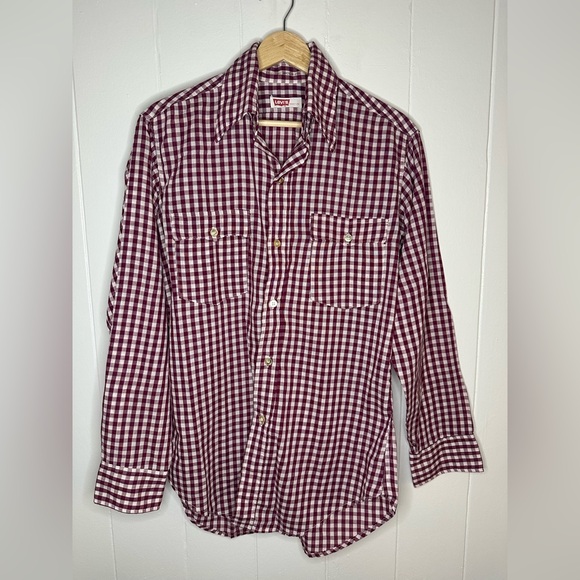 Levi's Other - Vintage 70s/80s Levi’s Gingham Button Up Shirt Men’s M Made in USA Western